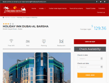 Tablet Screenshot of holiday-inn-dubai-al-barsha.finddubaihotels.com